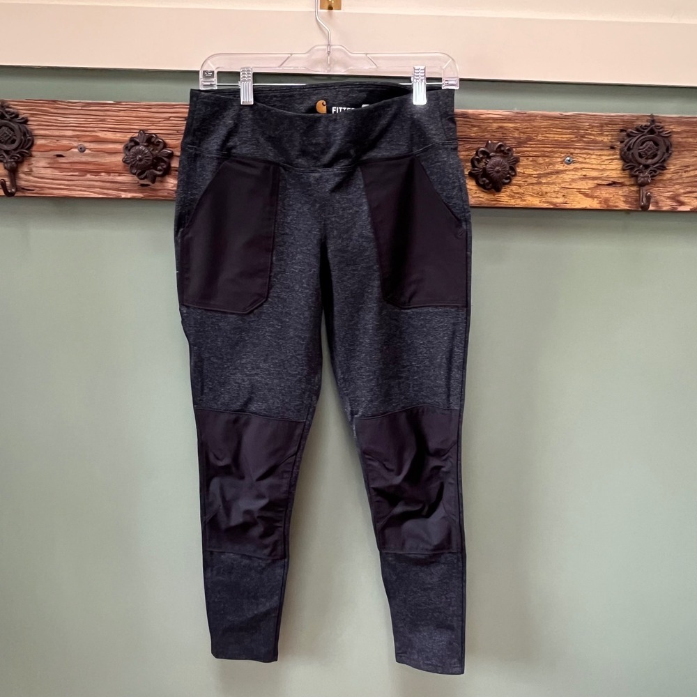 Carhartt Force Fitted Utility Leggings Womens Medium Black Heather Work Pants